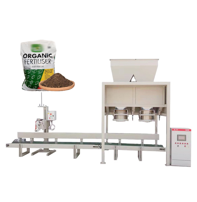 50kg Powder Organic Fertilizer Packaging Equipment with Double Station